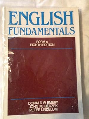 Seller image for English Fundamentals, Form A - Eighth Edition for sale by Text4less