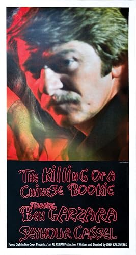 Bild des Verkufers fr The Killing of a Chinese Bookie (Original poster for the 1976 film, "Seymour Cassell" style) zum Verkauf von Royal Books, Inc., ABAA