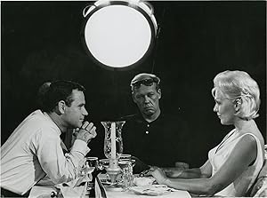 Bild des Verkufers fr The Notorious Landlady (Original oversize double weight photograph from the set of the 1962 film) zum Verkauf von Royal Books, Inc., ABAA