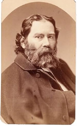 CARTE DE VISITE OF AMERICAN POET & EDITOR, JAMES RUSSELL LOWELL, PHOTOGRAPHED BY SARONY