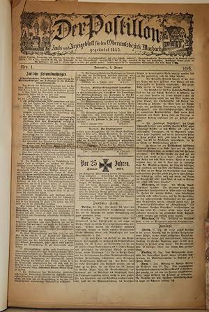 Der Postillon. Amts- und Anzeigeblatt für den Oberamtsbezirk Marbach. Je ca. 160 bis 200 Nummern....