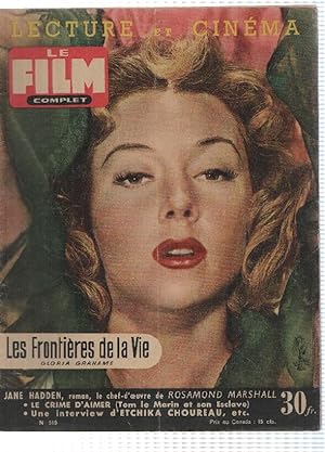 Seller image for Revista: Le Film Complet num 519 (1955), Lecture et Cinema - Les Frontieres de la Vie (Gloria Grahame) for sale by El Boletin