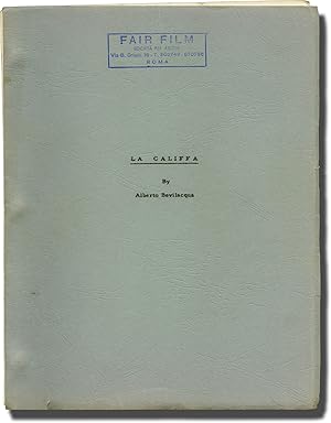 Bild des Verkufers fr La Califfa (Original screenplay for the 1970 film) zum Verkauf von Royal Books, Inc., ABAA