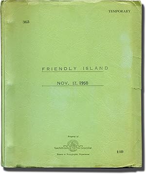 Seller image for Down Among the Sheltering Palms [Friendly Island] (Original screenplay for the 1953 film) for sale by Royal Books, Inc., ABAA