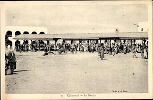 Bild des Verkufers fr Ansichtskarte / Postkarte Djibouti Dschibuti, Le March, Marktplatz zum Verkauf von akpool GmbH