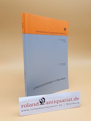 Immagine del venditore per Unfallauswertungen im Bauwesen : Untersuchungsergebnisse aus Bauunternehmungen Sachsens, Sachsen-Anhalts und Thringens fr den Zeitraum 1970 bis 1988 / K.-D. Rbenack ; B. Nowak. [Hrsg.: Bundesanstalt fr Arbeitsschutz, Dortmund] / Bundesanstalt fr Arbeitsschutz: Schriftenreihe der Bundesanstalt fr Arbeitsschutz / Forschung ; Fb 687 venduto da Roland Antiquariat UG haftungsbeschrnkt