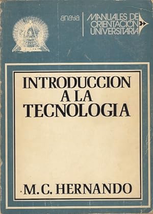 Immagine del venditore per INTRODUCCIN A LA TECNOLOGA venduto da Librera Vobiscum