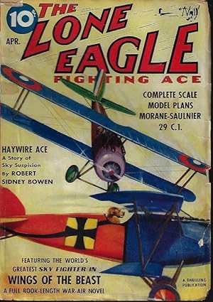 THE LONE EAGLE Fighting Ace: April, Apr. 1939 ("Wings of The Beast")