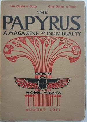 Bild des Verkufers fr The Papyrus. A Magazine of Individuality. August, 1911 zum Verkauf von Mare Booksellers ABAA, IOBA