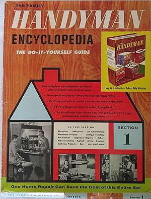 Immagine del venditore per The Family Handyman Encyclopedia: The Do-It-Yourself Guide: Section 1, Abrasives-Bars venduto da Book Catch & Release