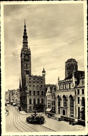 Ansichtskarte / Postkarte Danzig, Rathaus, Artushof