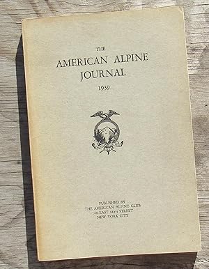 Bild des Verkufers fr The American Alpine Journal 1939 vol 3 no 3 zum Verkauf von JP MOUNTAIN BOOKS