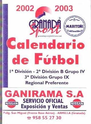 Imagen del vendedor de Calendario de ftbol 2002/03 a la venta por SOSTIENE PEREIRA