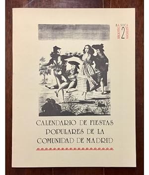 Imagen del vendedor de CALENDARIO DE FIESTAS POPULARES DE LA COMUNIDAD DE MADRID a la venta por Librera Llera Pacios