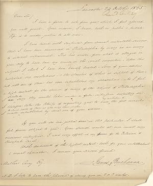 James Buchanan Autograph Letter Signed.