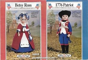 Bild des Verkufers fr American Heritage Collection Betsy Ross FCM202 and 1776 Patriot FCM203, 2 Crochet Patterns zum Verkauf von booksforcomfort