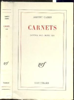 Seller image for Carnets - Janvier 1942-Mars 1951 for sale by Le-Livre