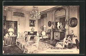 Carte postale Ormesson-sur-Marne, Chateau, Le grand Salon