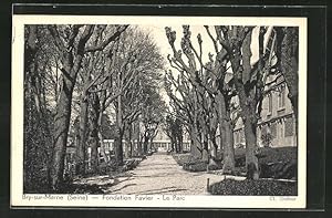 Carte postale Bry-sur-Marne, Fondation Favier, Le Parc