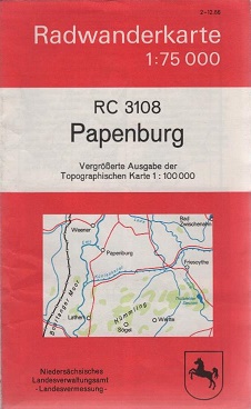 Bild des Verkufers fr Radwanderkarte; Teil: RC 3108., Papenburg zum Verkauf von Schrmann und Kiewning GbR