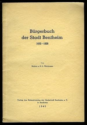 Bürgerbuch der Stadt Bentheim (1632-1828)