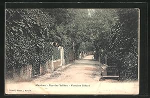 Carte postale Mandres, Rue des Vallees, Fontaine Breant