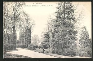 Carte postale Ablon, Chateau d'Ablon, Le Parc