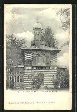 Carte postale Héron, Le Château, Pavillon du Garde