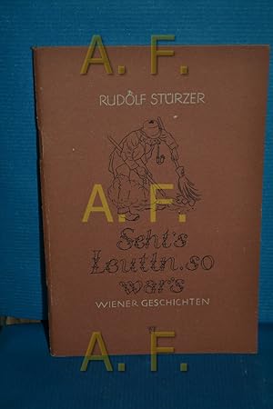 Bild des Verkufers fr Wiener Brevier, Rudolf Strzer Sehts, Leutln, so war s , Wiener G schichten (Soldatenbcherei 79,4) zum Verkauf von Antiquarische Fundgrube e.U.