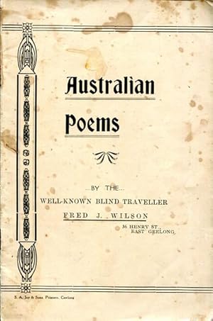 Imagen del vendedor de Australian Poems. a la venta por Time Booksellers