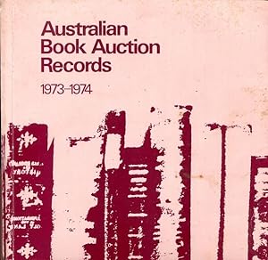 Bild des Verkufers fr Australian Book Auction Records. A two yearly record of books sold at auction in Australia. Vol. 3 1973 - 1974. zum Verkauf von Time Booksellers