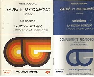 Image du vendeur pour Zadig et Micrmgas et La fiction satirique - avec complements pdagogiques mis en vente par Joie de Livre