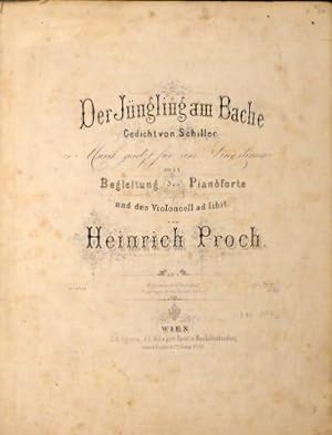 [Op. 1] Der Jüngling am Bache. Gedicht von F. v. Schiller. In Musik gesetzt für eine Singstimme m...