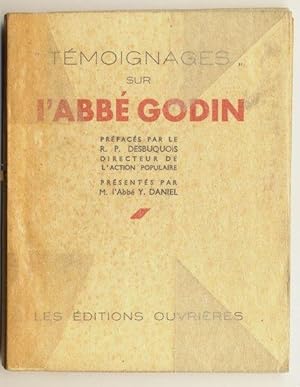 Seller image for Temoignages Sur L' abbe Godin for sale by Des livres et nous