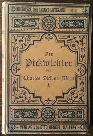 Seller image for Die Pickwickier. Zwei Bnde. Hier nur Band 1. for sale by buch-radel