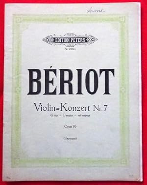 Bild des Verkufers fr Violin-Konzert / Concerto No. 7 G dur - G major - sol majeur Op. 76 (Violino Principale u. Piano) zum Verkauf von ANTIQUARIAT H. EPPLER