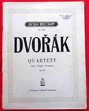 Quartett für zwei Violinen, Viola und Violoncello Op. 96 D dur - F major - Fa majeur (Violino I +...