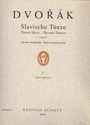 Slavische Tänze für Klavier vierhändig (Rev. Kurt Herrmann) Opus 72 Vol. I+II)