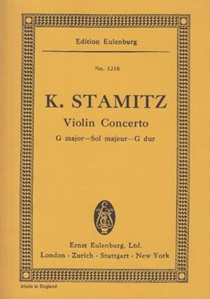 Violin Concerto in G major - Study Score