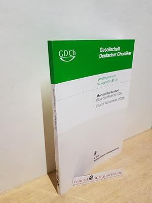 Bild des Verkufers fr Monochloraceton / hrsg. vom Beratergremium fr Altstoffe (BUA) der Gesellschaft Deutscher Chemiker / Gesellschaft Deutscher Chemiker. Beratergremium fr Altstoffe: BUA-Stoffbericht ; 226 zum Verkauf von Roland Antiquariat UG haftungsbeschrnkt