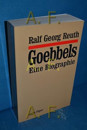 Immagine del venditore per Goebbels. Ralf Georg Reuth / Piper , Bd. 2023 venduto da Antiquarische Fundgrube e.U.