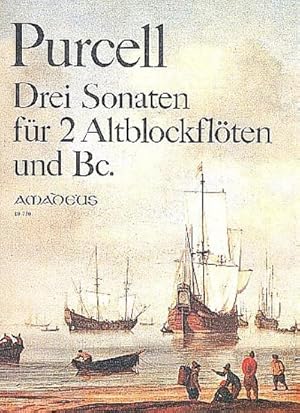 Bild des Verkufers fr 3 Sonaten fr 2 Altblockflten und Bc : Partitur und Stimmen zum Verkauf von AHA-BUCH GmbH