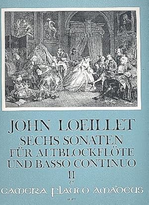 Bild des Verkufers fr 6 Sonaten op.3 Band 2 (Nr.4-6)fr Altblockflte und Bc zum Verkauf von AHA-BUCH GmbH