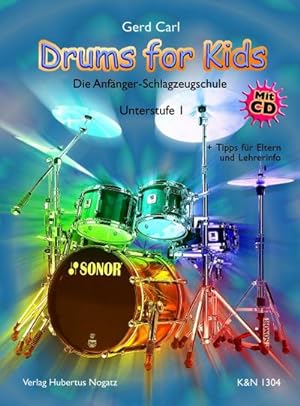 Bild des Verkufers fr Drums for Kids (+CD) Anfnger-Schlagzeugschule Unterstufe 1 zum Verkauf von AHA-BUCH GmbH