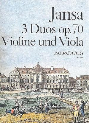 Bild des Verkufers fr 3 Duos op.70fr Violine und Viola : Stimmen zum Verkauf von AHA-BUCH GmbH