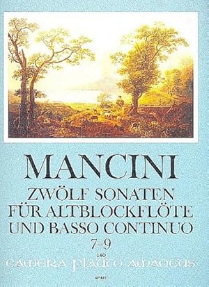 Bild des Verkufers fr 12 Sonaten Band 3 (Nr.7-9)für Altblockfl te (Oboe, Fl te) und Bc zum Verkauf von AHA-BUCH GmbH