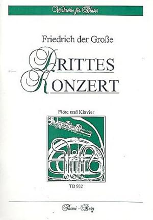 Bild des Verkufers fr Konzert C-Dur Nr.3 fr Flte, Streichorchester und Cembalo : fr Flte und Klavier zum Verkauf von AHA-BUCH GmbH