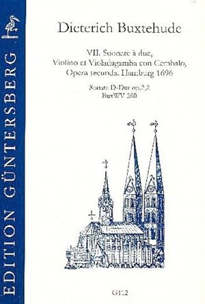 Bild des Verkufers fr Sonata D-Dur op.2,2 BuxWV260 frVioline, Viola da Gamba und Bc : Partitur und Stimmen zum Verkauf von AHA-BUCH GmbH