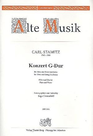 Bild des Verkufers fr Konzert G-Dur fr Flte und Streicherfr Flte und Klavier zum Verkauf von AHA-BUCH GmbH