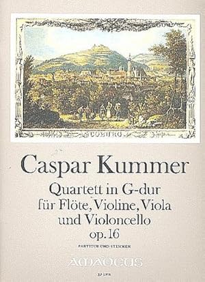 Bild des Verkufers fr Quartett G-Dur op.16 frFlte, Violine, Viola und Violoncello : Partitur und Stimmen zum Verkauf von AHA-BUCH GmbH